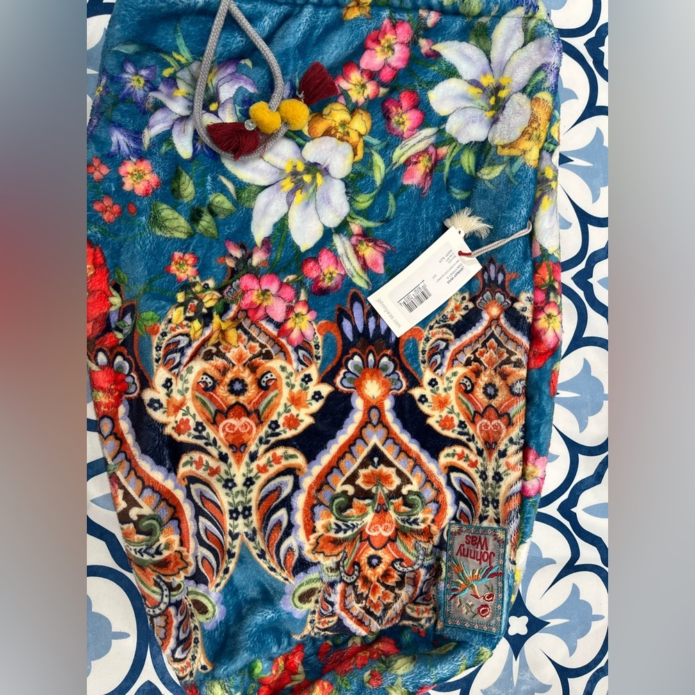 Johnny Was Colorful Floral and Paisley Fabric